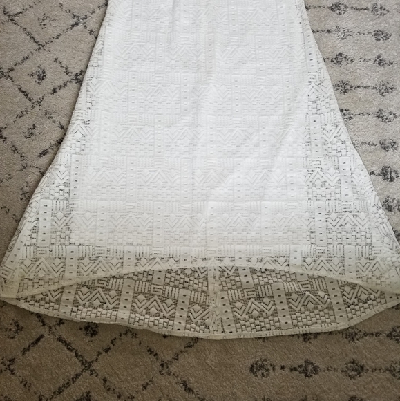 DKNY lace dress white 10 - Picture 5 of 8